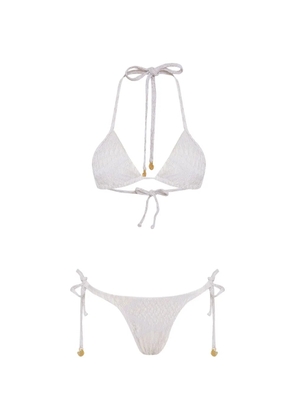 Amir Slama x Jade Picon tie textured bikini - Neutrals