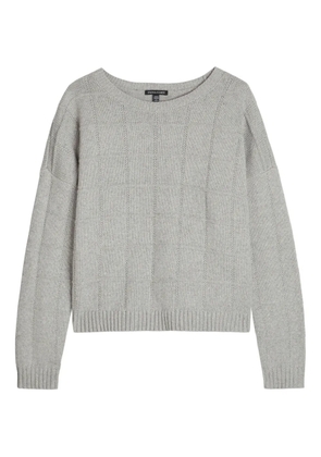 Eileen Fisher grid knitted sweater - Grey