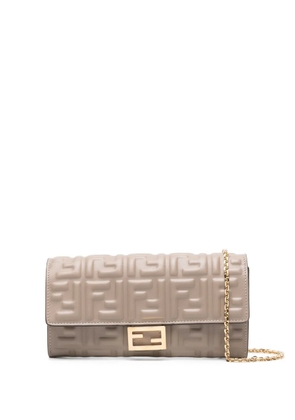 FENDI Baguette continental wallet-on-chain - Grey