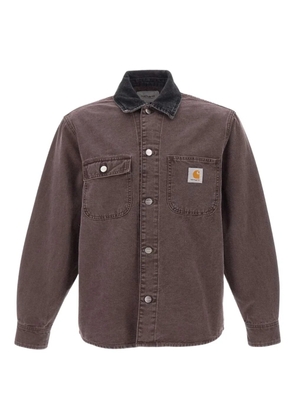 Carhartt WIP Mitch corduroy collar patch shirt - Brown