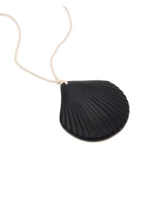 Heaven Mayhem Aster shell-pendant necklace - Black