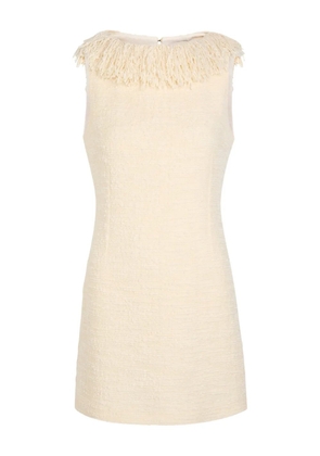 LIBEROWE fringed mini dress - Neutrals