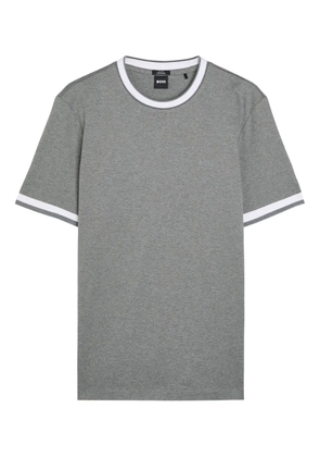 BOSS contrast-trim T-shirt - Grey