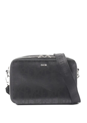 Christian Dior Pre-Owned 10s Oblique Galaxy leather cross body bag - Black
