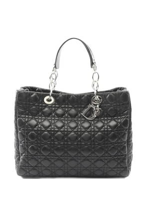 Christian Dior Pre-Owned 10s canage chain leather shoulder bag - Black