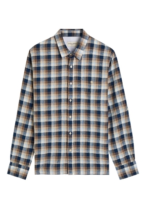 Officine Generale Younes checked shirt - Blue