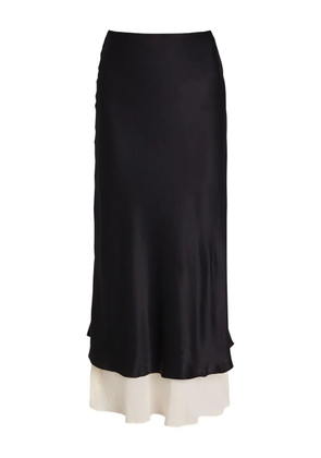 Reformation layered midi skirt - Black