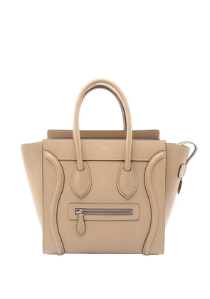 Celine Pre-Owned 2010-2025 Micro Leather Luggage tote bag - Brown
