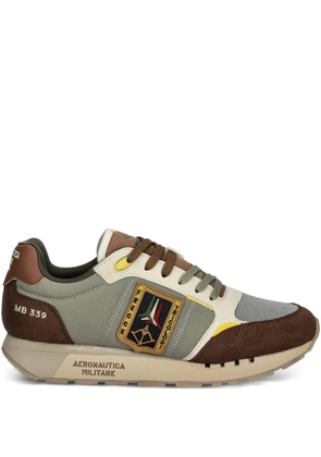 Aeronautica Militare logo-patch sneakers - Green