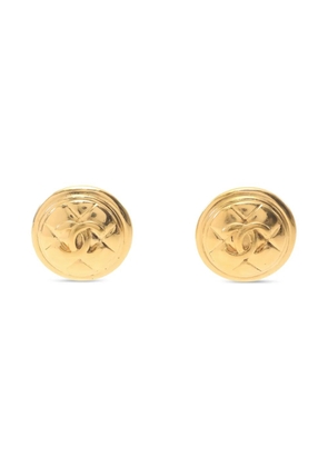 CHANEL Pre-Owned 1986-1988 Coco mark earrings - Gold