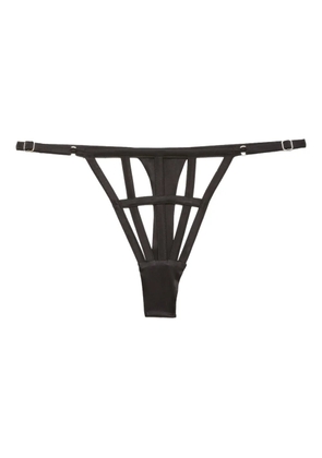 Fleur Du Mal caged thong - Black