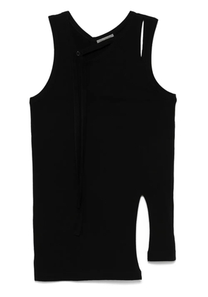 Yohji Yamamoto strap-detail tank top - Black