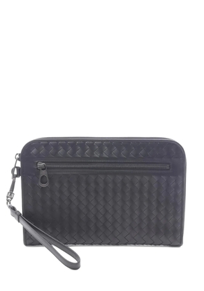 Bottega Veneta Pre-Owned 2010s intrecciato zip clutch bag - Black