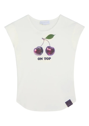 Stella McCartney Cherry-print T-shirt - Neutrals