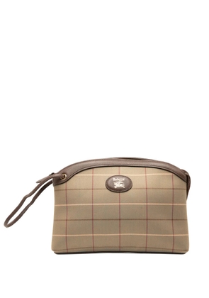 Burberry Pre-Owned 20th Century Vintage Check Canvas Wristlet clutch bag - Brown