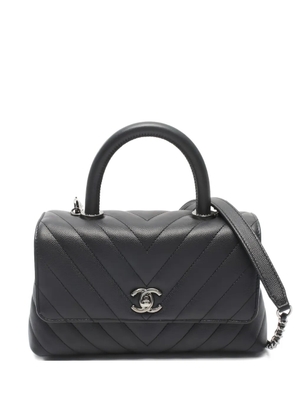 CHANEL Pre-Owned 2019 Matelasse logo-detail tote bag - Grey