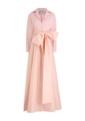 Bernadette bow-detail shirt dress - Pink