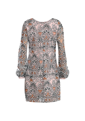 Olympiah Arabesco patterned long-sleeve dress - Pink