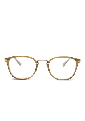 Montblanc logo-detail glasses - Green