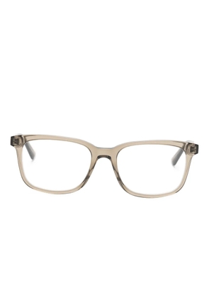 Alexander McQueen Eyewear rectangle-frame glasses - Grey