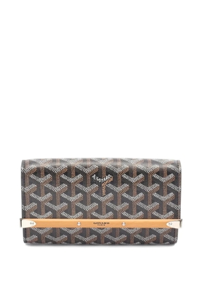 Goyard Pre-Owned 2020s mini Monte Carlo pattern clutch bag - Blue