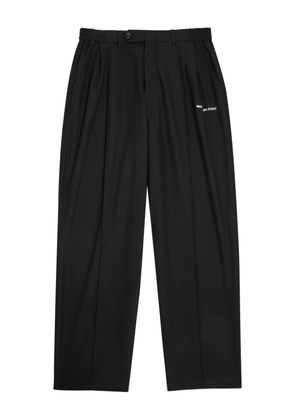 MKI Miyuki Zoku logo-embroidered wide-leg trousers - Black
