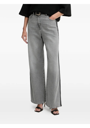 TWINSET side-stripe jeans - Grey