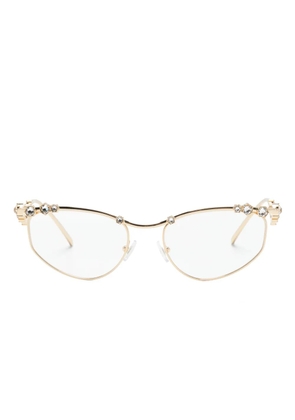 Swarovski Eyewear crystal-embellished cat-eye glasses - Gold