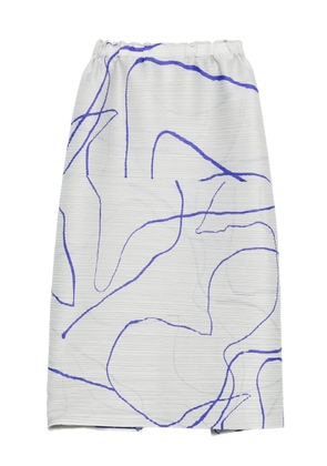 Pleats Please Issey Miyake Pause pleated skirt - Grey