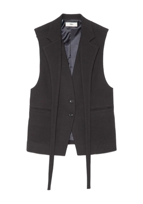 Muller Of Yoshiokubo tie-detailing gilet - Black