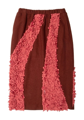 Muller Of Yoshiokubo panelled-design midi skirt - Brown