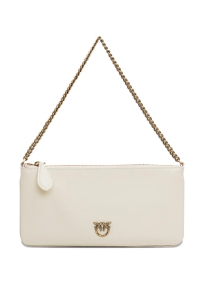PINKO logo chain tote bag - Neutrals