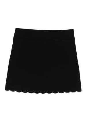 Chloé scallop-hem mini skirt - Black