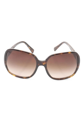 CHANEL Pre-Owned 1986-1988 Coco Mark sunglasses - Brown