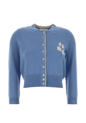 MARANT ÉTOILE button logo cardigan - Blue