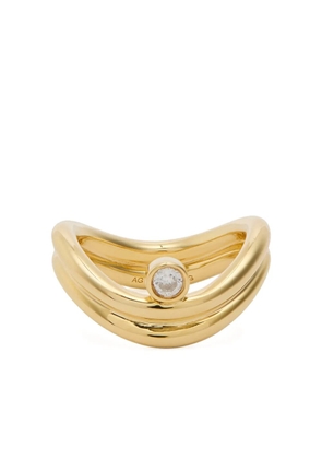 RAGBAG STUDIO Odile embellished band ring - Gold