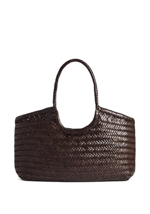 DRAGON DIFFUSION Big Nantucket handwoven big tote bag - Brown