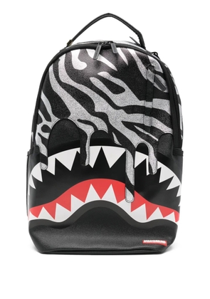 Sprayground zebra-print backpack - Black