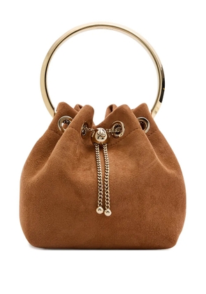 Jimmy Choo ring-handle tote bag - Brown