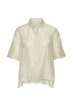 Henrik Vibskov buttoned short-sleeve top - Neutrals