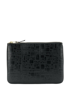 Comme Des Garçons Wallet leather clutch bag - Black