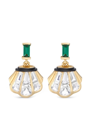 V by Laura Vann Cleo multi-stone drop earrings - Gold