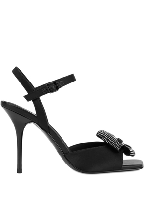 Love Moschino bow stiletto sandals - Black