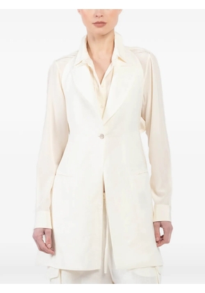 Masnada halterneck pocket gilet - Neutrals