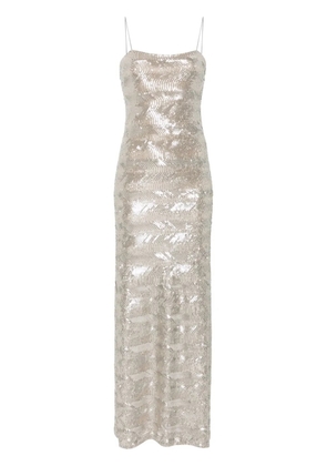 Forte Forte sequinned maxi dress - Grey
