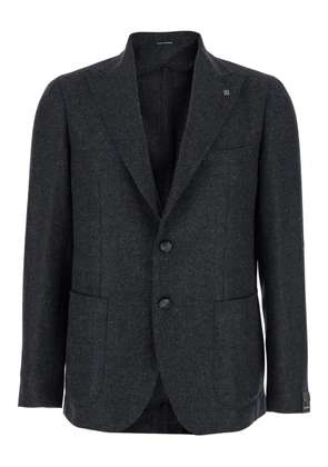 Tagliatore peak-lapel single-breasted jacket - Grey