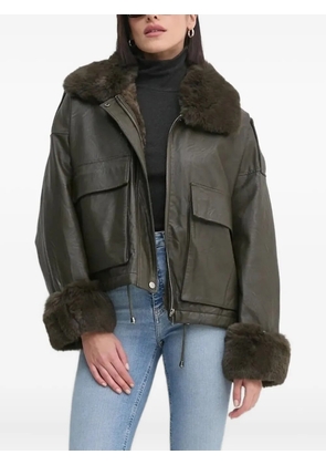 Sandro Ferrone trimmed jacket - Green