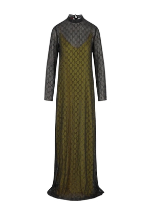 Gucci logo maxi dress - Green