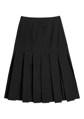 Simone Rocha pleated midi skirt - Black