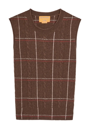 Guest In Residence cable-knit top - Brown